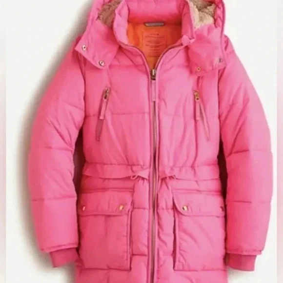 J.Crew Signature Parka in Neon Pink - Picture 4 of 11